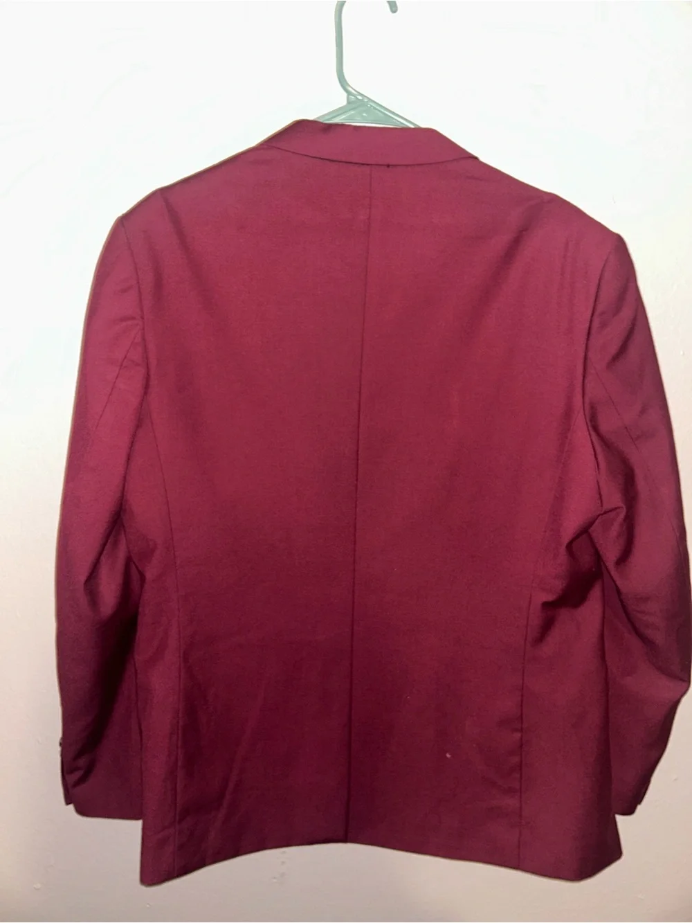 Burgundy two piece suit